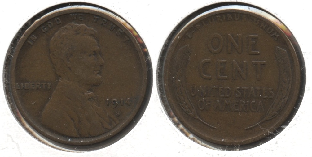 1914-S Lincoln Cent VF-20 #a