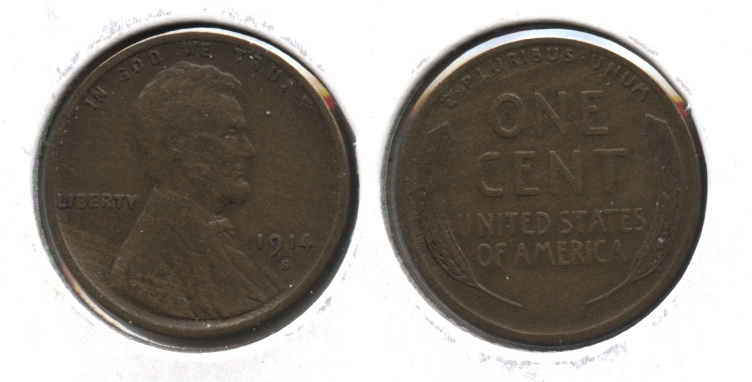 1914-S Lincoln Cent VF-20 #c