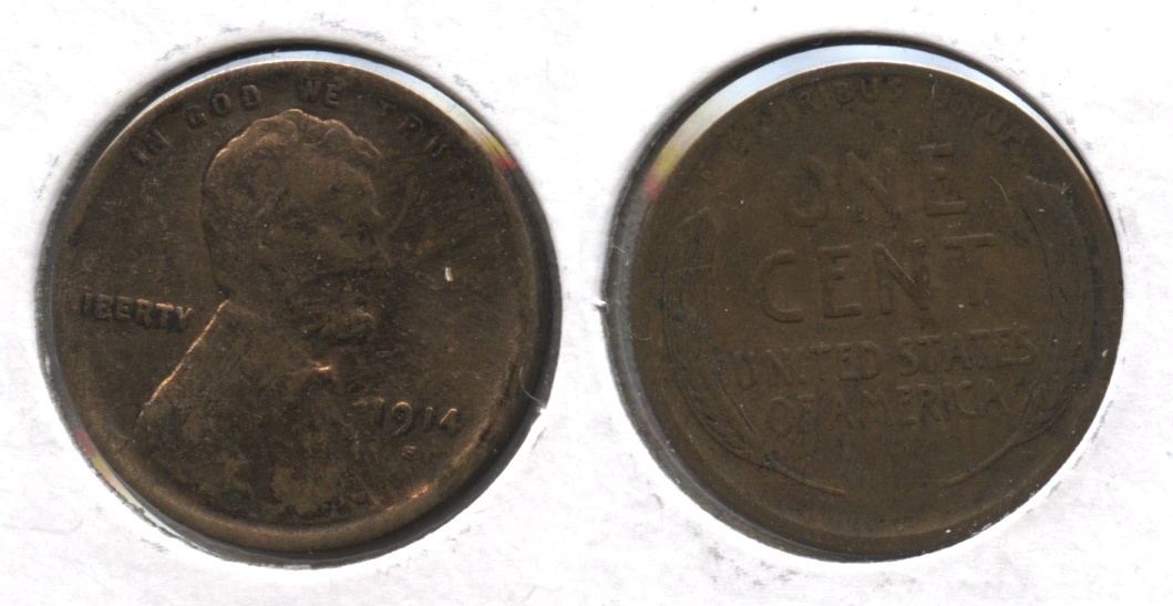 1914-S Lincoln Cent VG-8 #ab Polished Obverse