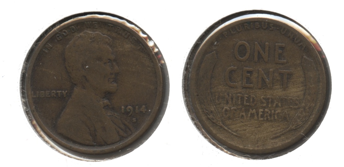1914-S Lincoln Cent VG-8 #q