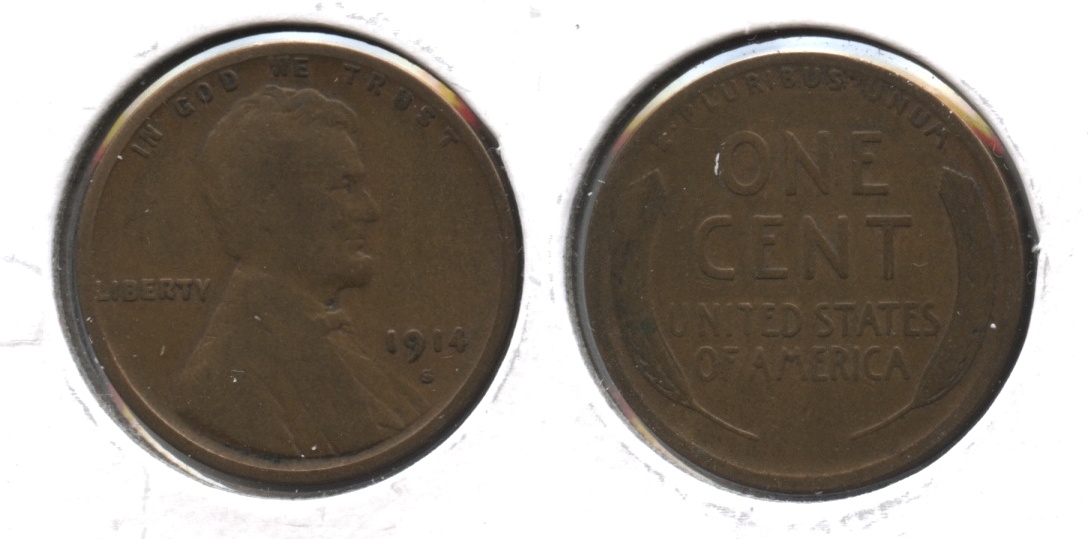 1914-S Lincoln Cent VG-8 #s
