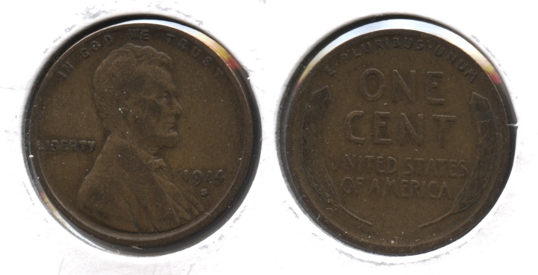 1914-S Lincoln Cent VG-8 #x