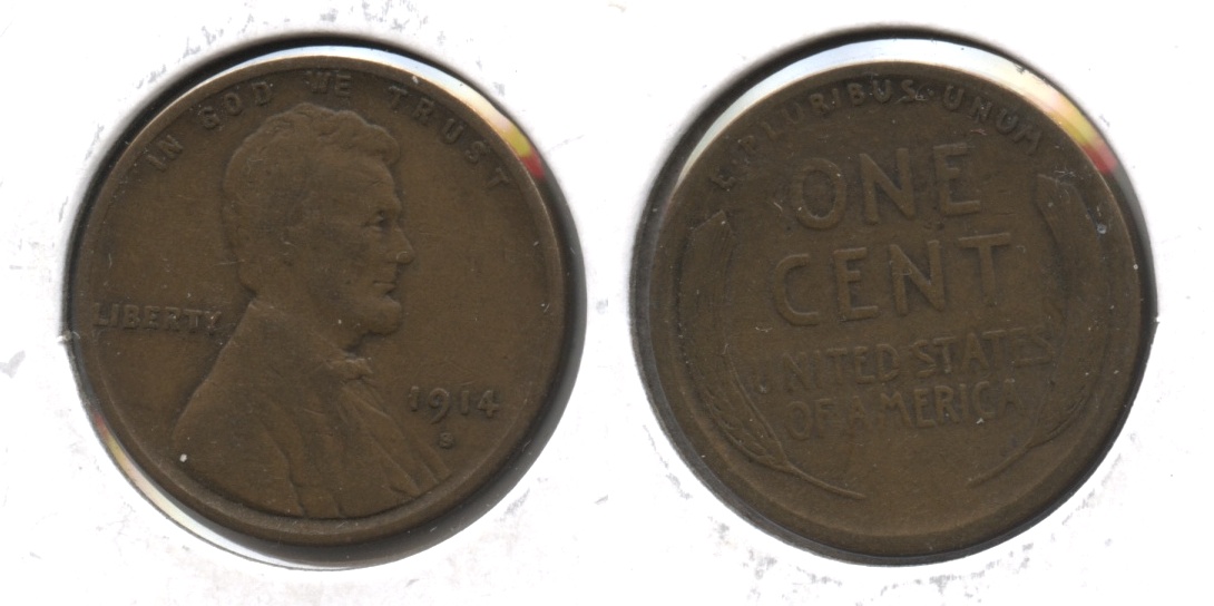 1914-S Lincoln Cent VG-8 #z