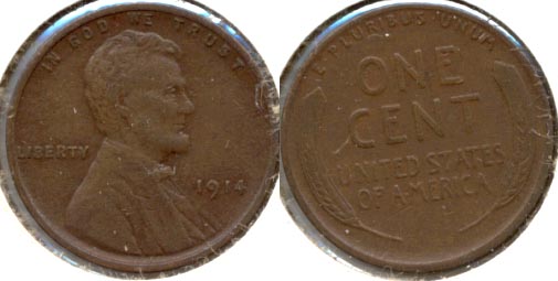 1914 Lincoln Cent EF-40 a