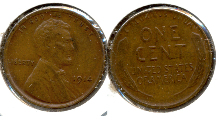 1914 Lincoln Cent EF-40 h