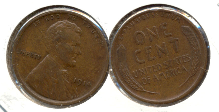 1914 Lincoln Cent EF-45