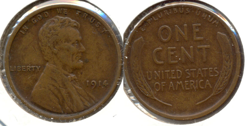 1914 Lincoln Cent EF-45 a