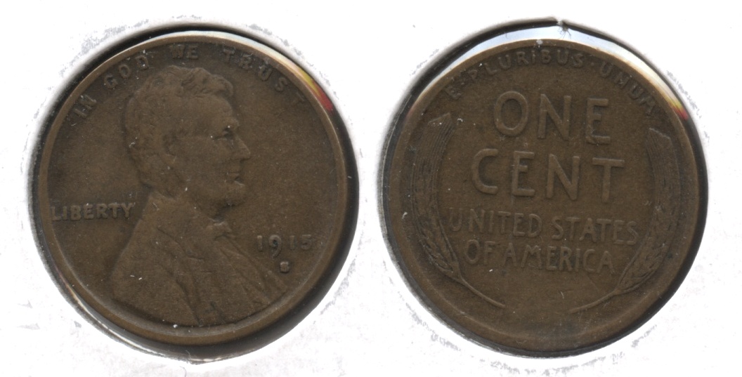 1915-S Lincoln Cent Fine-12 #af