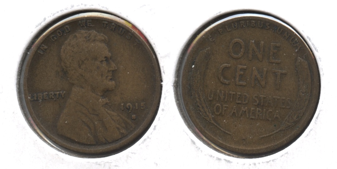 1915-S Lincoln Cent Fine-12 #ag