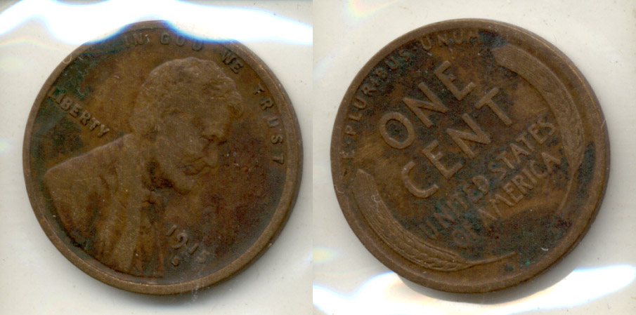 1915-S Lincoln Cent Fine-12 c Dark Matter