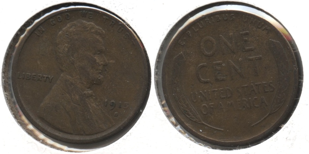 1915-S Lincoln Cent Fine-12 #e