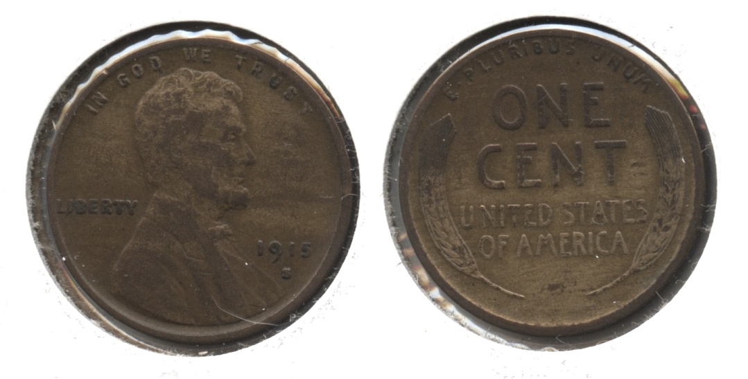 1915-S Lincoln Cent Fine-12 #x