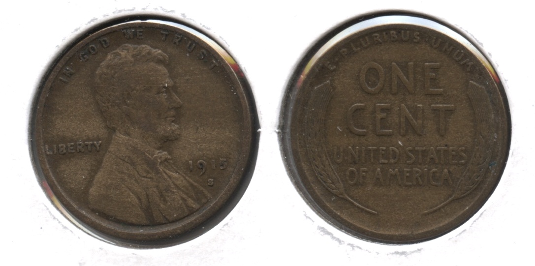 1915-S Lincoln Cent VF-20 #d