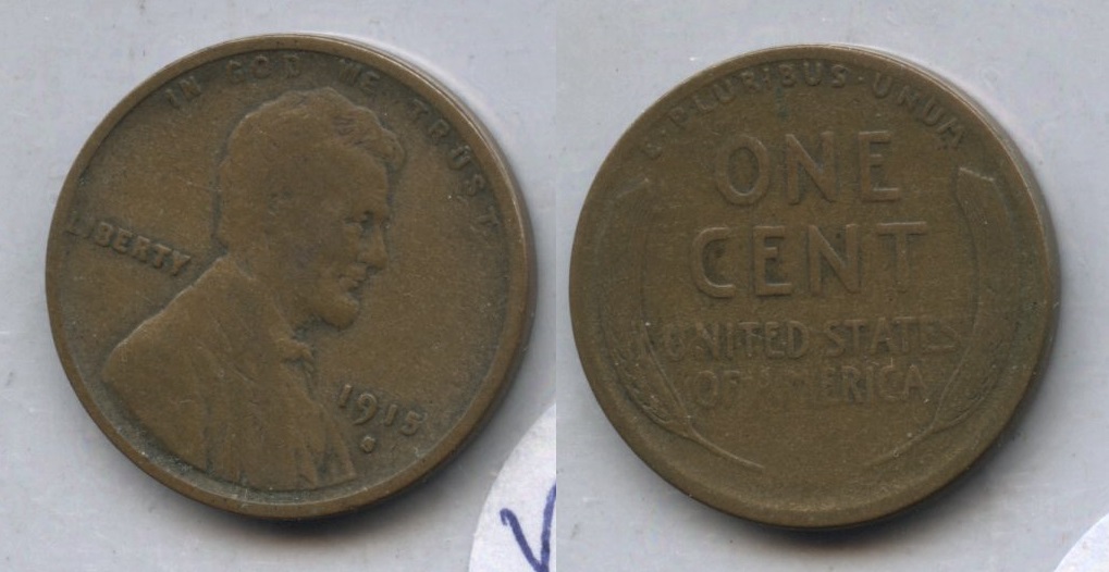 1915-S Lincoln Cent VG-8 #aa