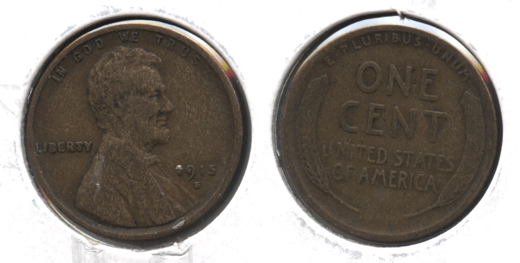 1915-S Lincoln Cent VG-8 #w