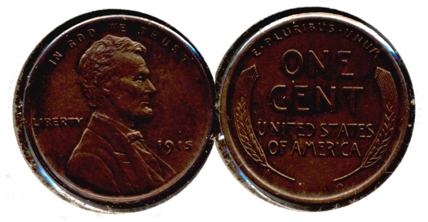 1915 Lincoln Cent AU-55