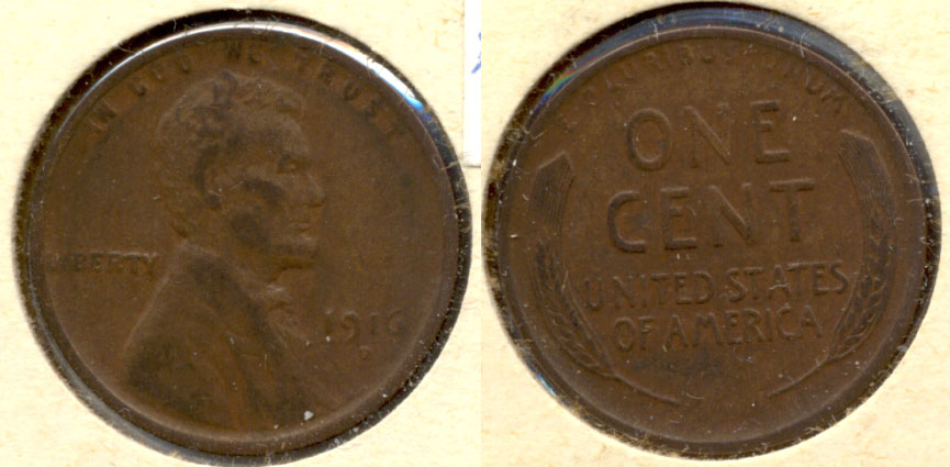 1916-D Lincoln Cent EF-40 a