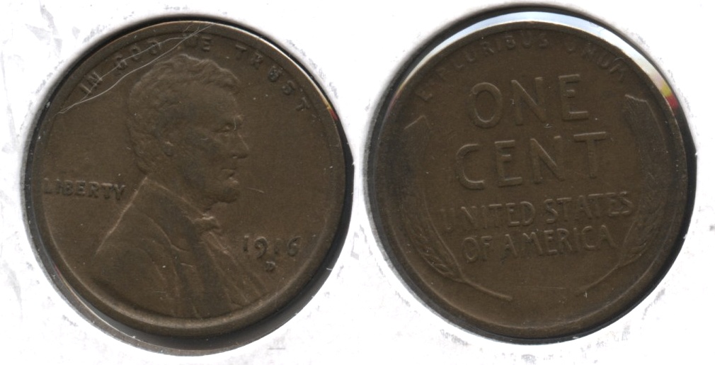 1916-D Lincoln Cent EF-40 #c