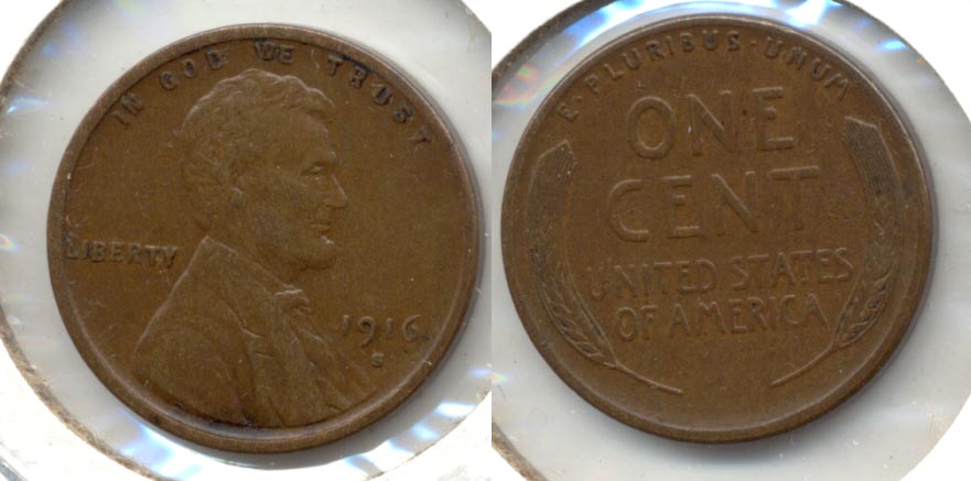 1916-S Lincoln Cent EF-40 c