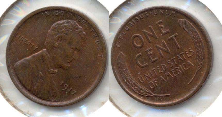 1917 Lincoln Cent MS-64 Brown a