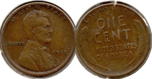 1918-D Lincoln Cent EF-40