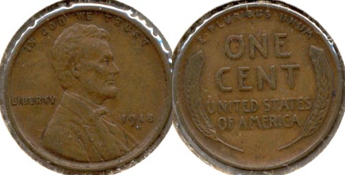 1918-D Lincoln Cent EF-40 a