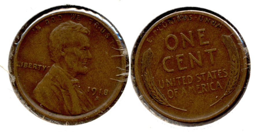 1918-S Lincoln Cent EF-40 o