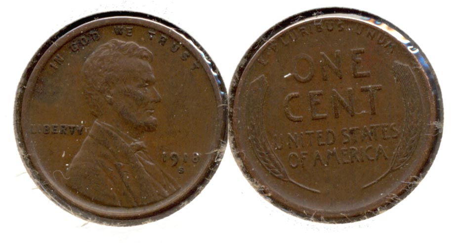 1918-S Lincoln Cent EF-45 b