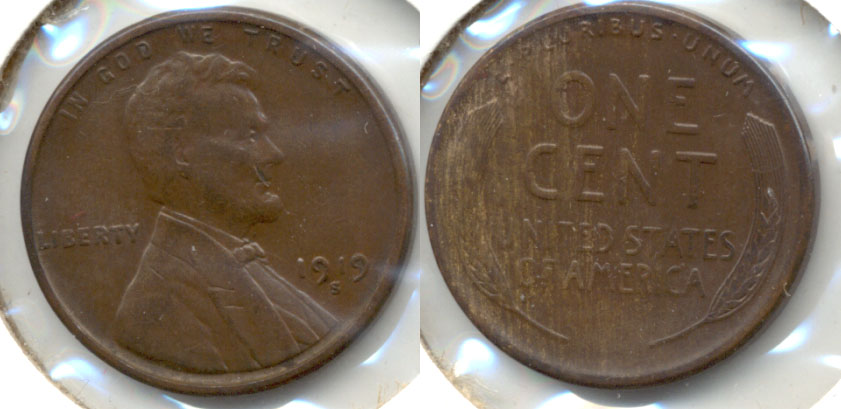 1919-S Lincoln Cent AU-50