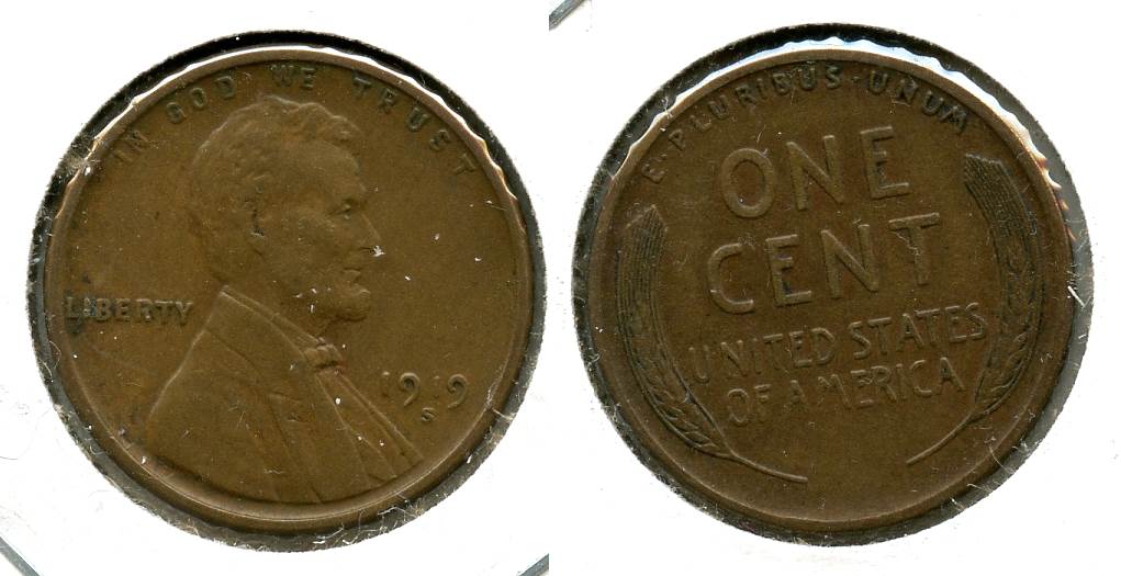 1919-S Lincoln Cent EF-40