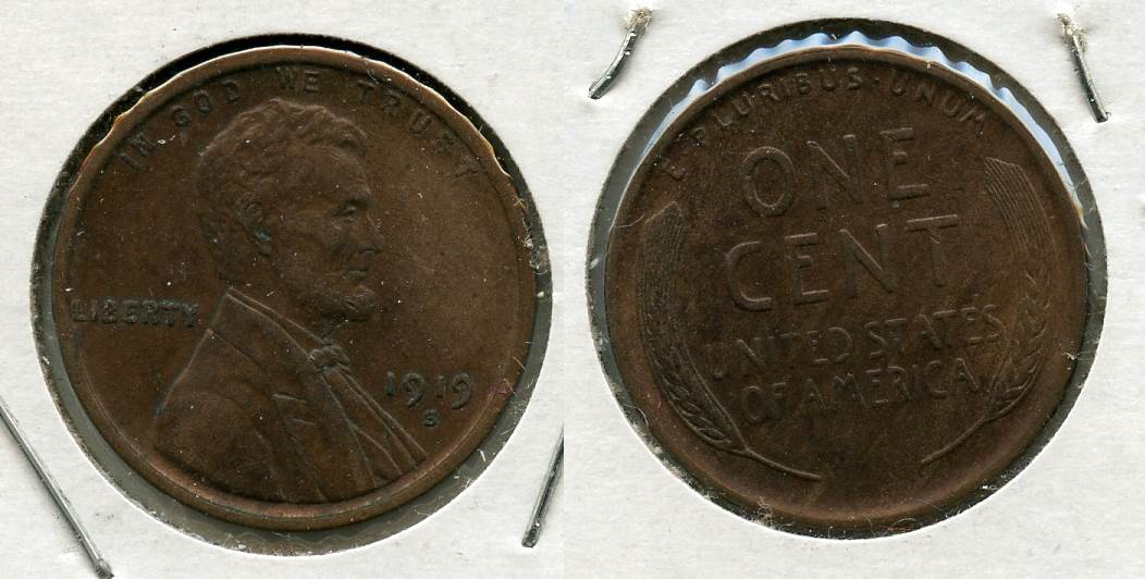 1919-S Lincoln Cent EF-40 #d