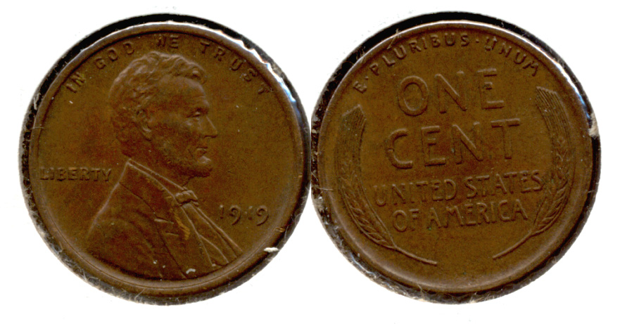 1919 Lincoln Cent AU-50 n