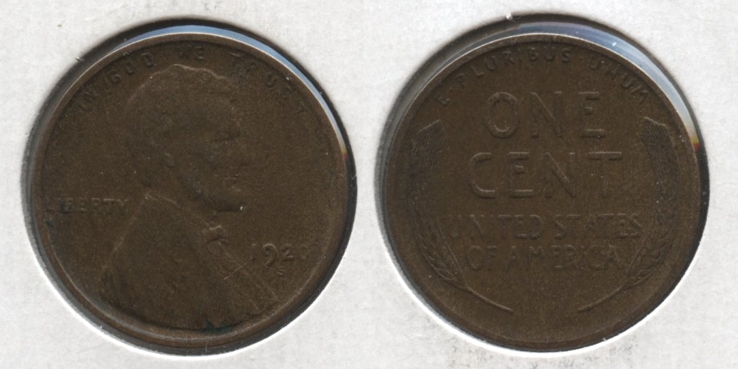 1920-S Lincoln Cent EF-40 #k