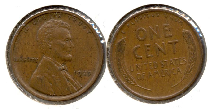 1920 Lincoln Cent AU-50 m