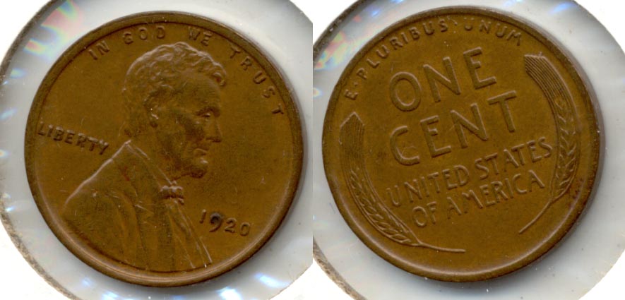 1920 Lincoln Cent AU-53 b