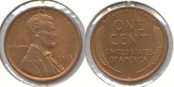 1920 Lincoln Cent MS-63 Red Brown