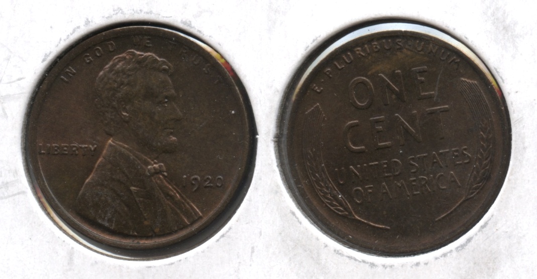 1920 Lincoln Cent MS-63 Red Brown #c