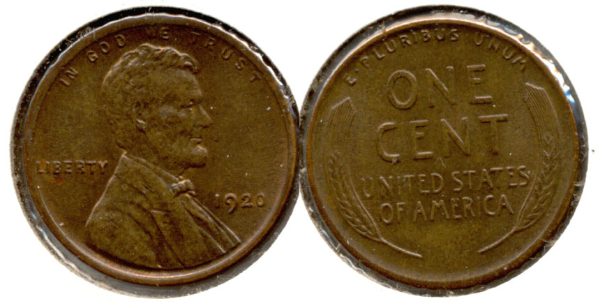 1920 Lincoln Cent MS-64 Brown