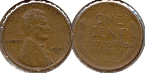 1921-S Lincoln Cent EF-40