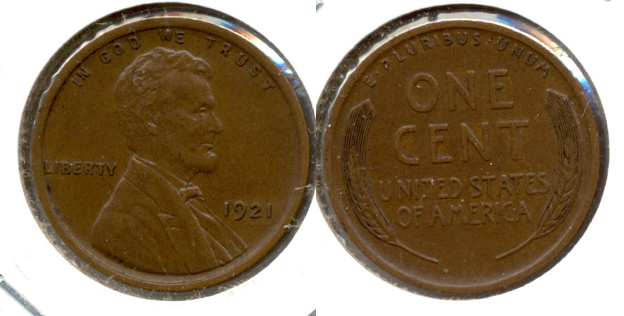 1921 Lincoln Cent AU-50 c