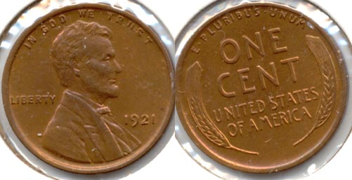 1921 Lincoln Cent AU-55 a