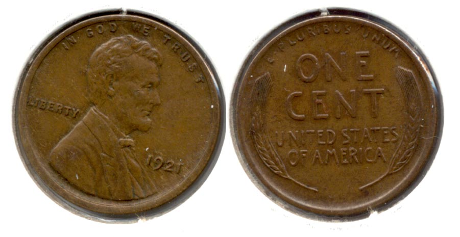 1921 Lincoln Cent MS-63 Brown a