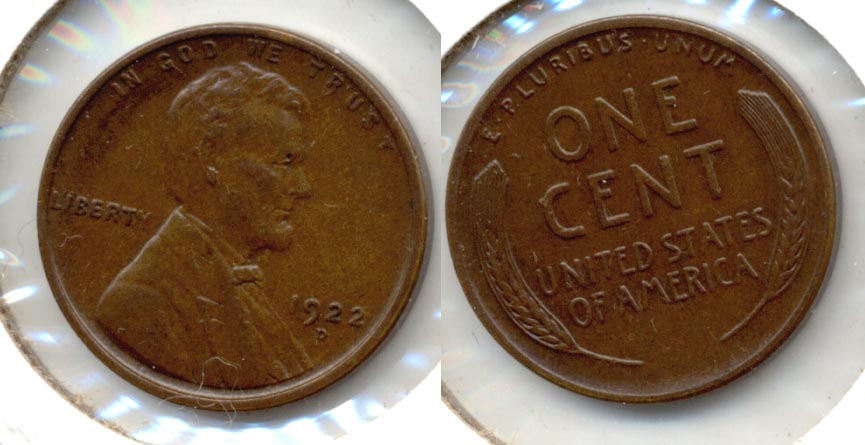 1922-D Lincoln Cent AU-53