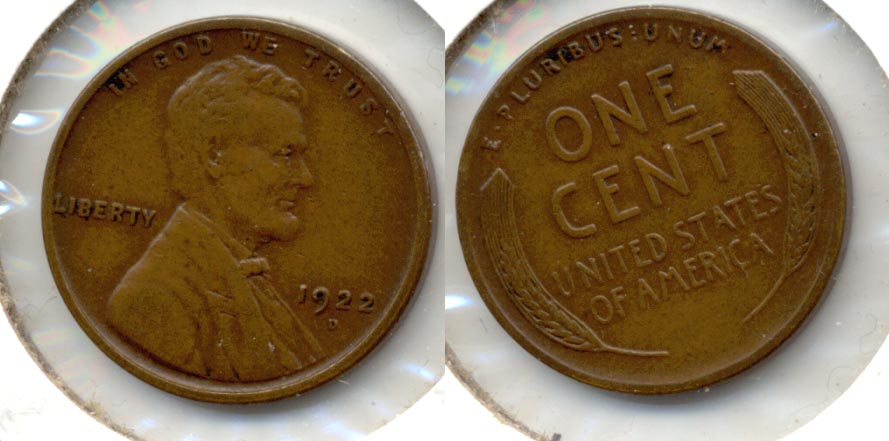 1922-D Lincoln Cent EF-40 a
