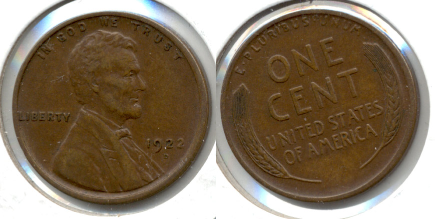 1922-D Lincoln Cent EF-45 f