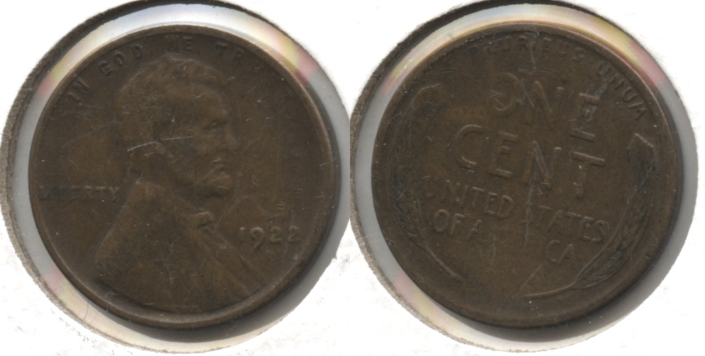 1922-D Lincoln Cent F-12 #e