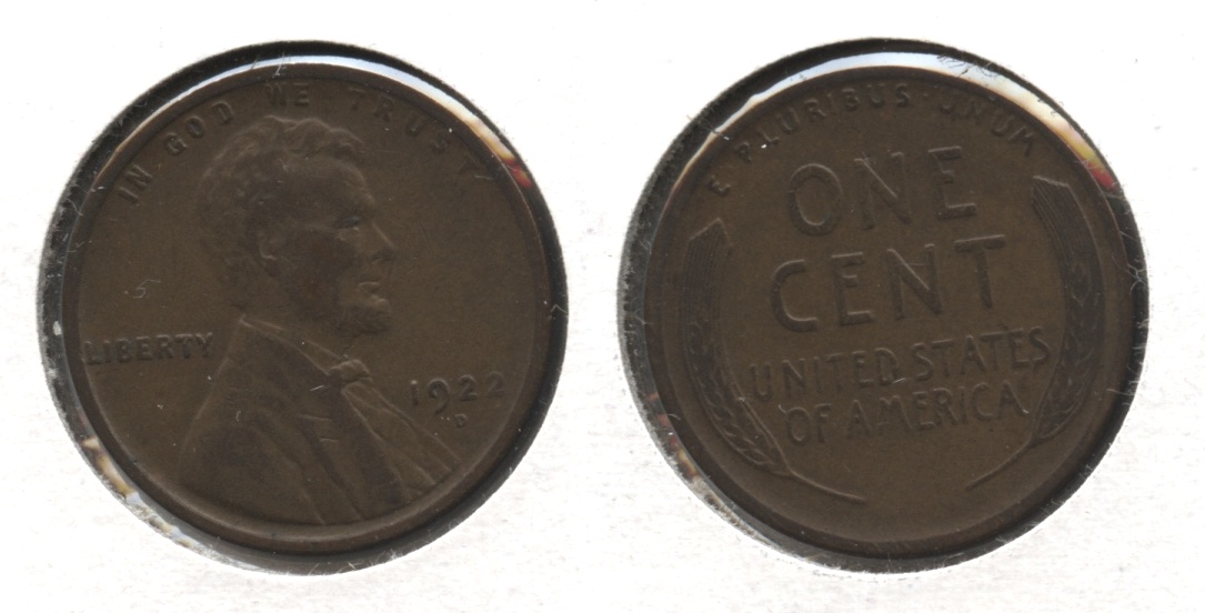 1922-D Lincoln Cent F-12 #j