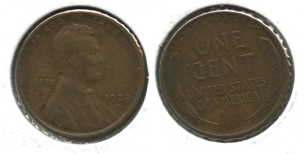 1922-D Lincoln Cent F-12 #o