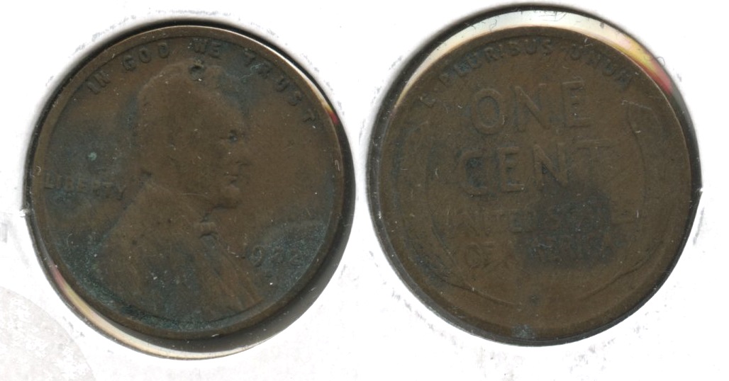 1922-D Lincoln Cent Good-4 #g Corrosion
