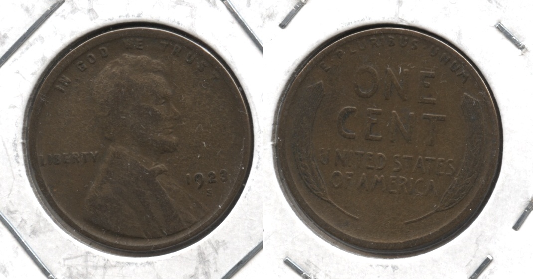 1923-S Lincoln Cent Fine-12 #a
